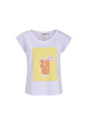 تی شرت زنانه چاپی نوشیدنی