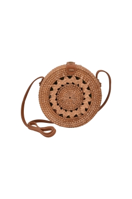 کیف دوشی حصیری طرحدار