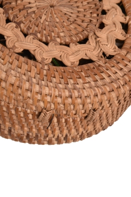 کیف دوشی حصیری طرحدار