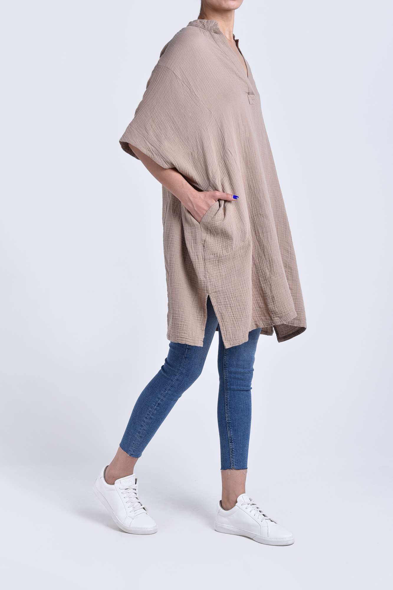 پیراهن کیمونو کمربند دار