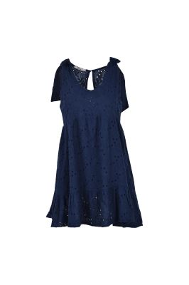 پیراهن کوتاه خامه دوزی زنانه