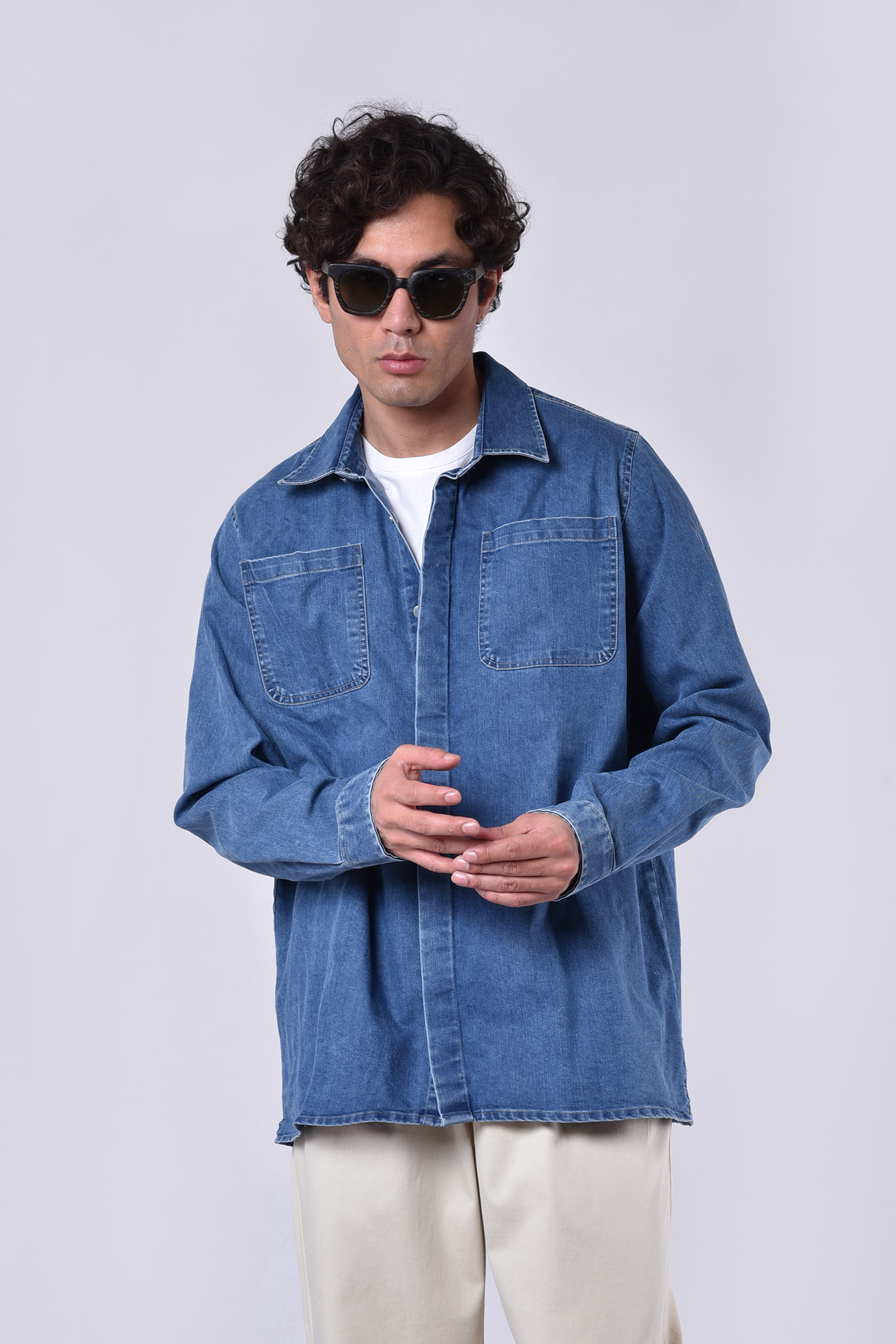 پیراهن آستین بلند جین