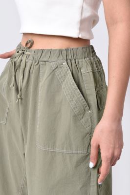 شلوار کتان ساده زنانه