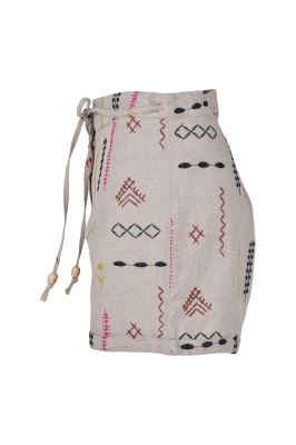 شلوارک پارچه ای گلدوزی زنانه