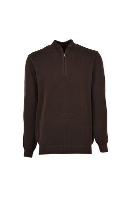 پلیور بافت نیم زیپ