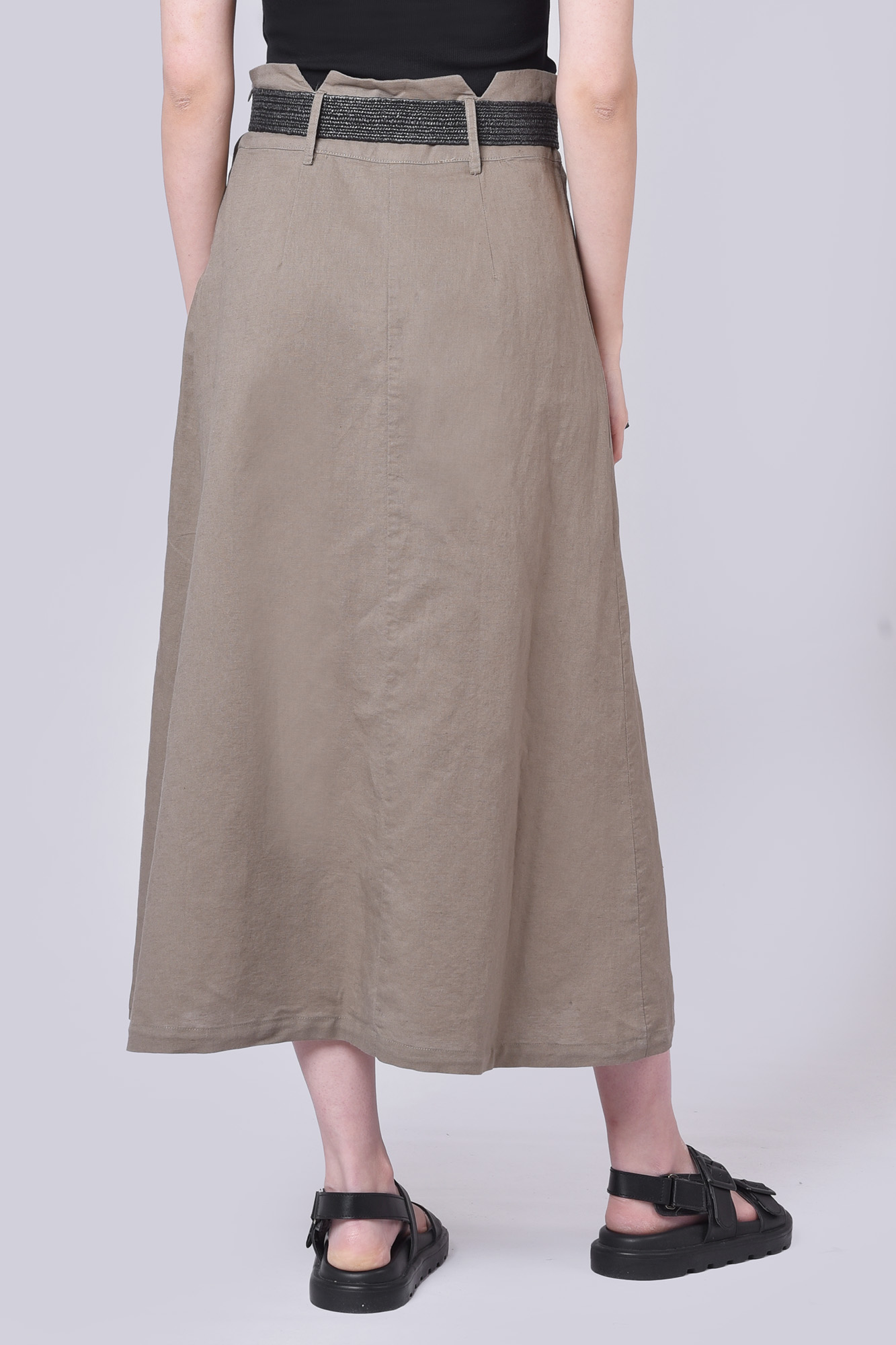 دامن بلند لینن