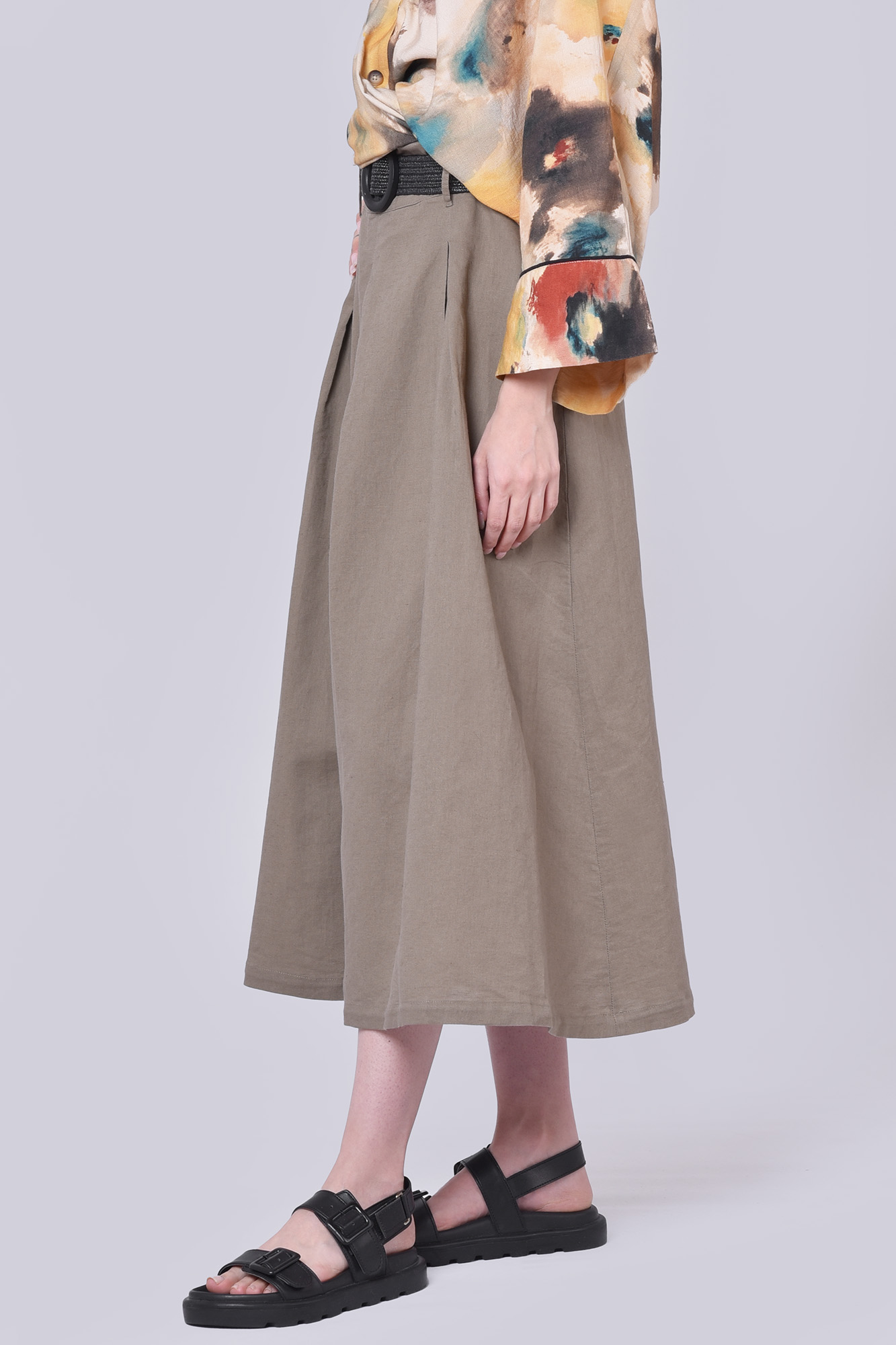 دامن بلند لینن