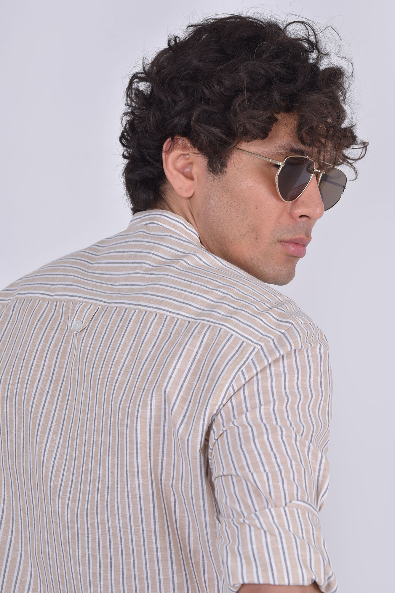 پیراهن آستین بلند لینن