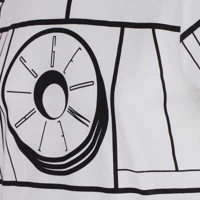 تی شرت یقه گرد دمپا هلال تمام چاپ