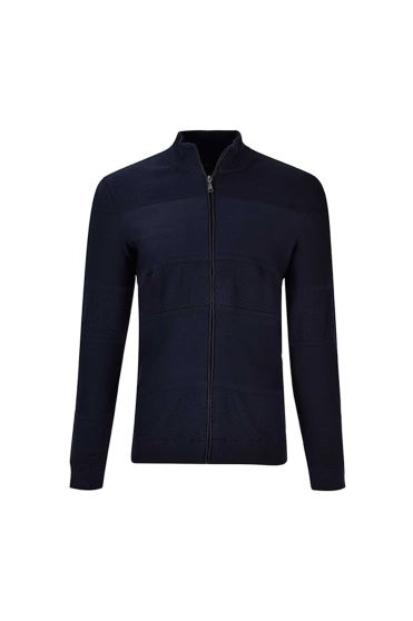 ژاکت زیپ دار فندقی