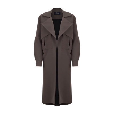 مانتو دوجیب یقه پهن