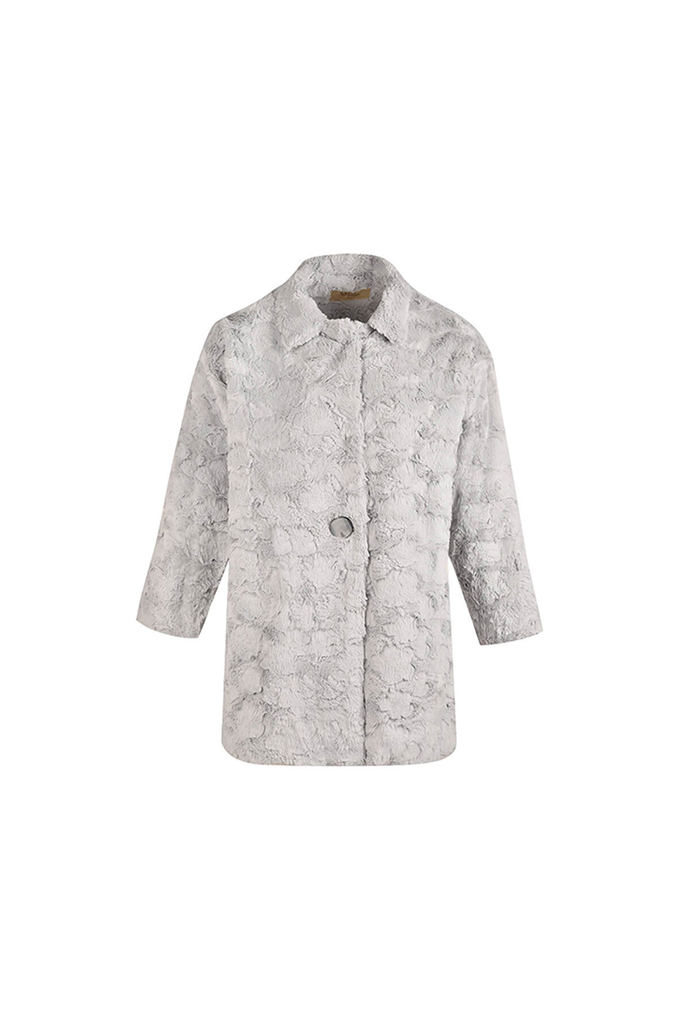 پالتو خز دار طوسی