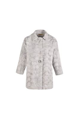 پالتو خز دار طوسی