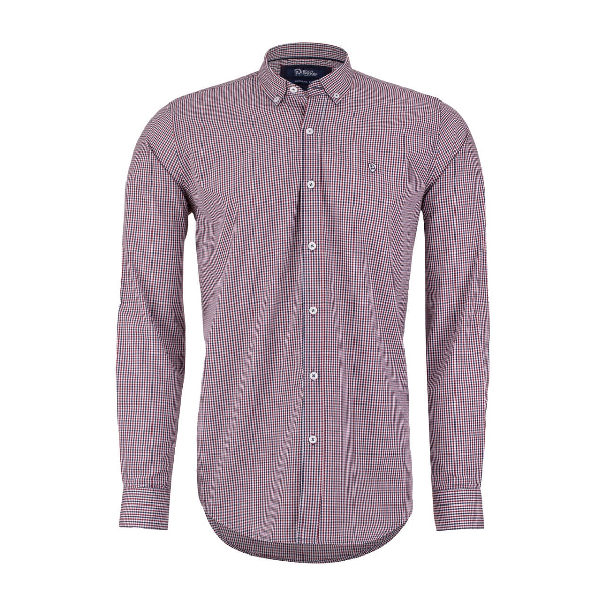 پیراهن چهارخونه یقه دار رگولار فیت