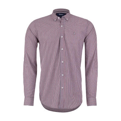 پیراهن چهارخونه یقه دار رگولار فیت