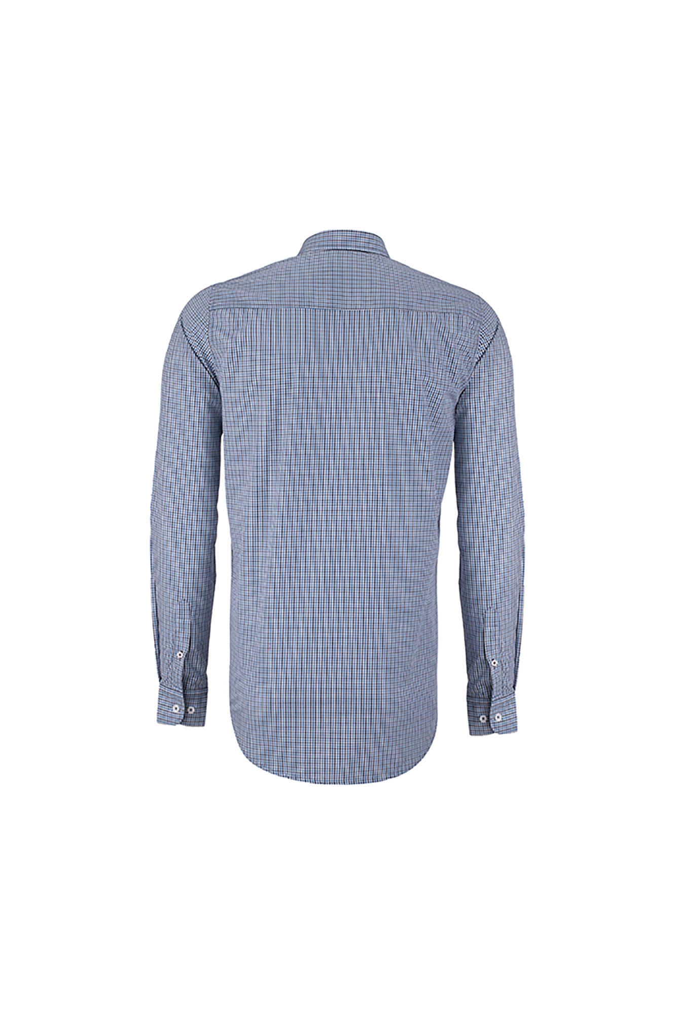 پیراهن چهارخونه یقه دار رگولار فیت