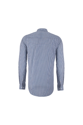 پیراهن چهارخونه یقه دار رگولار فیت