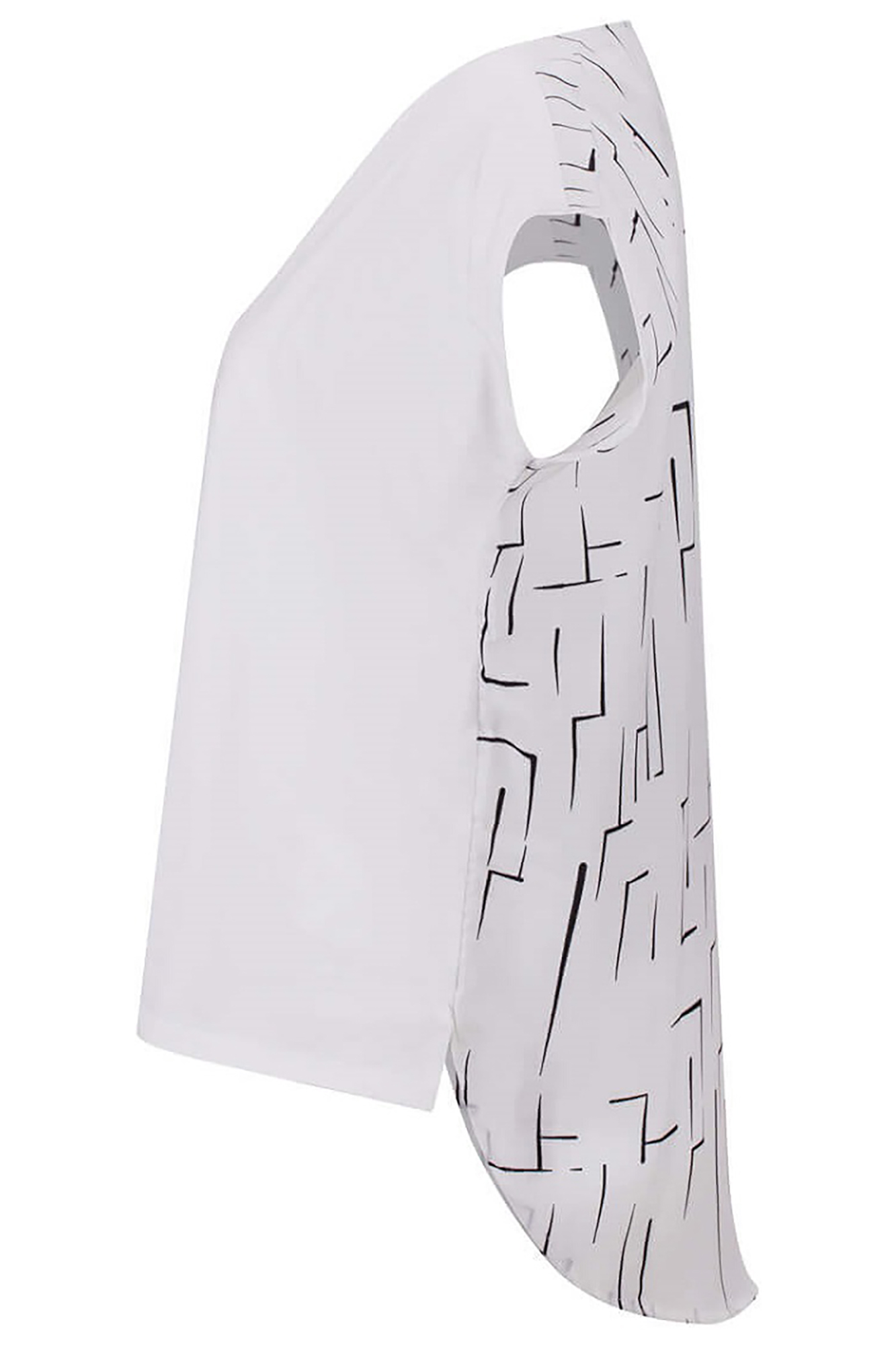 تی شرت پشت بلند دو طرحی