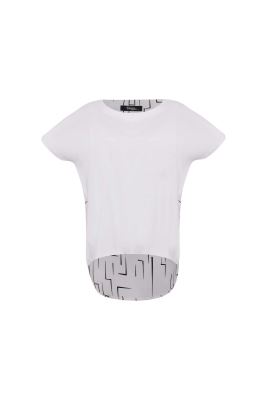 تی شرت پشت بلند دو طرحی