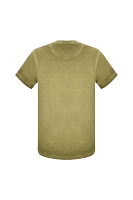 تی شرت یقه گرد آستین کوتاه 4 تیکه رنگرزی شده