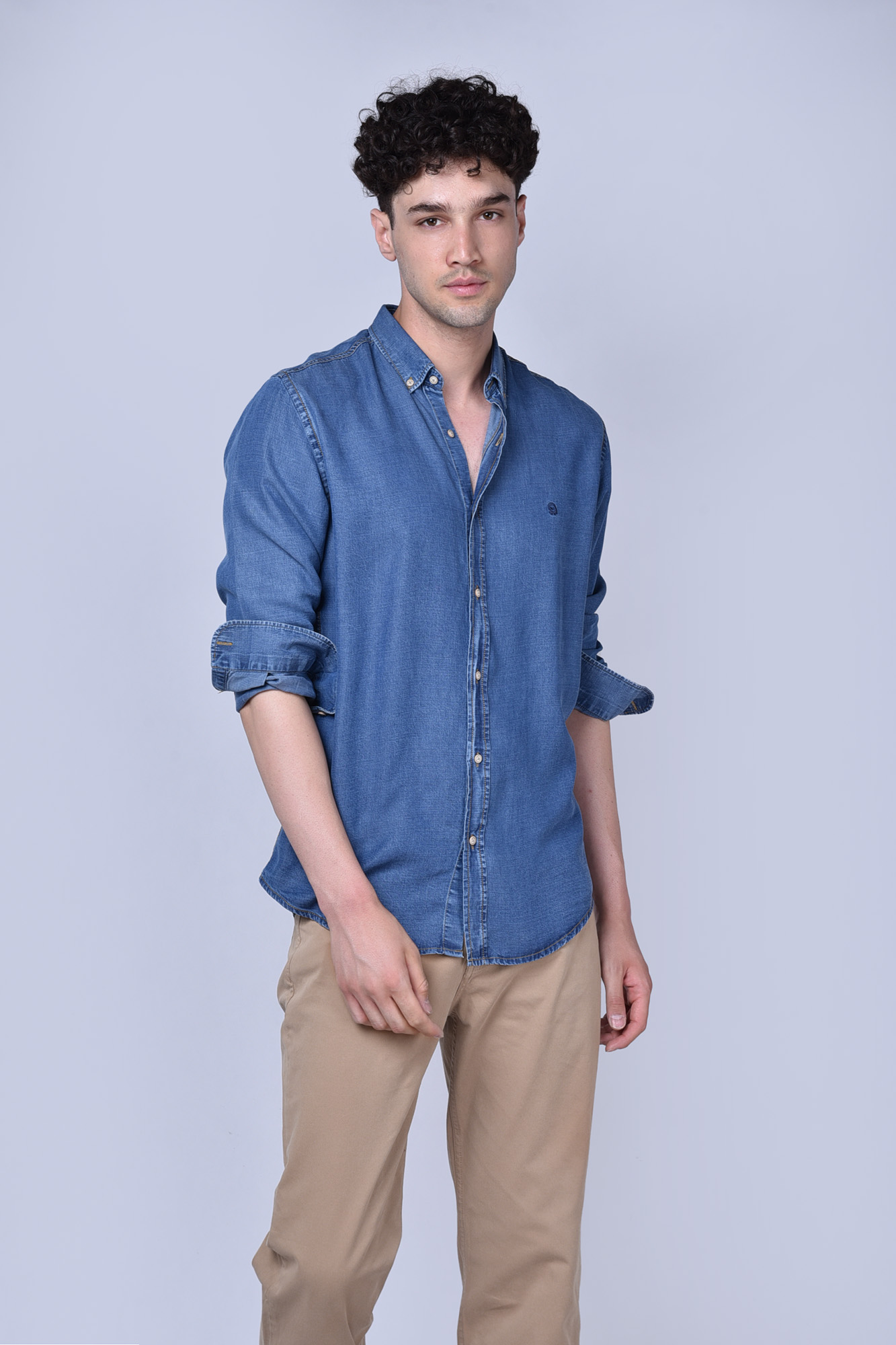 پیراهن جین یقه داراسلیم