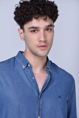 پیراهن جین یقه داراسلیم