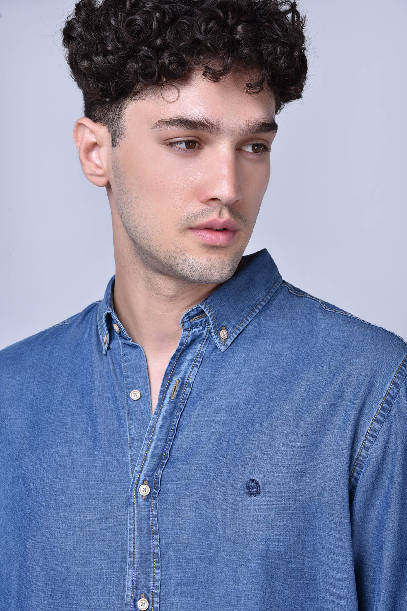 پیراهن جین یقه داراسلیم