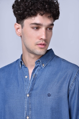 پیراهن جین یقه داراسلیم