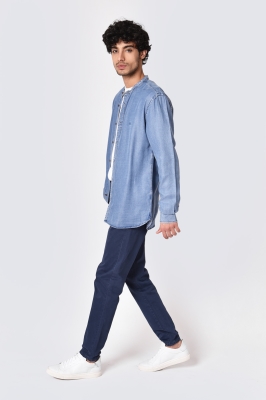 پیراهن جین یقه فرنچ تنسل