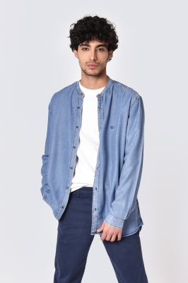 پیراهن جین یقه فرنچ تنسل