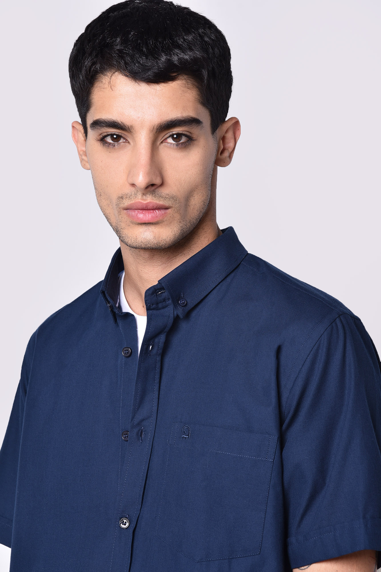 پیراهن آستین کوتاه آکسفورد