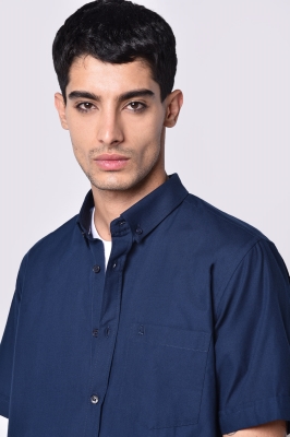 پیراهن آستین کوتاه آکسفورد