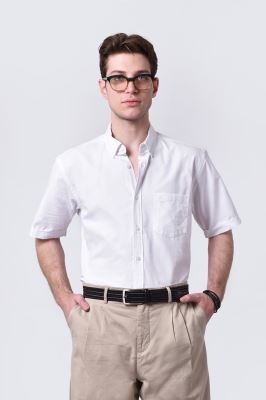 پیراهن آستین کوتاه آکسفورد