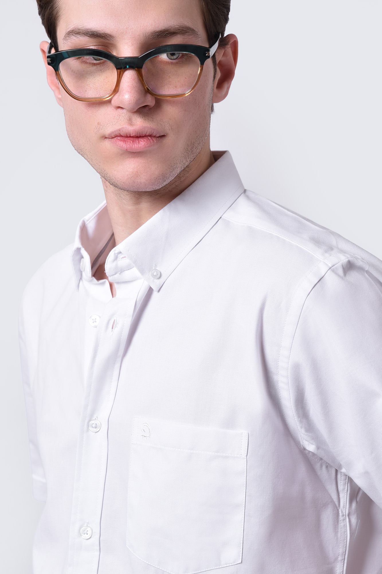 پیراهن آستین کوتاه آکسفورد