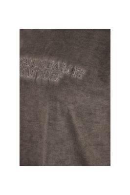 تی شرت زنانه یقه گرد رنگرزی گلدوزی دار