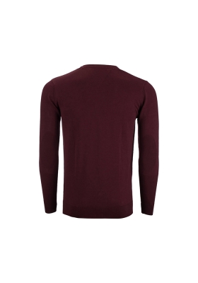 بافت یقه گرد ساده