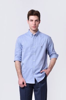 پیراهن آکسفورد آستین بلند اسلیم