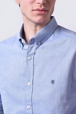 پیراهن آکسفورد آستین بلند اسلیم