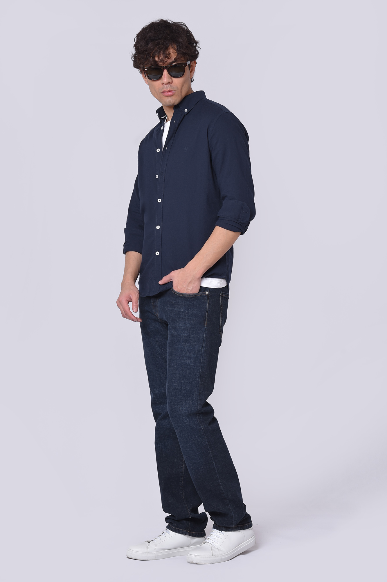 پیراهن آکسفورد آستین بلند اسلیم