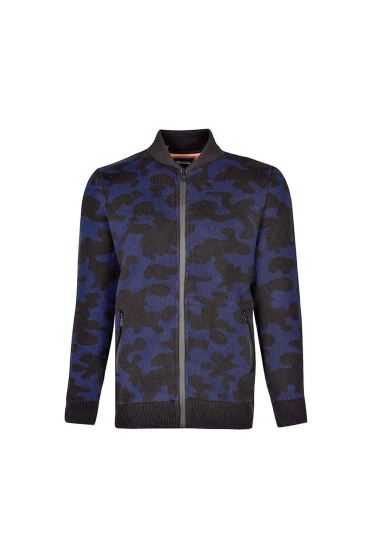 ژاکت زیپ دار بافت دورو