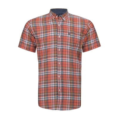 پیراهن آستین کوتاه چهار خانه