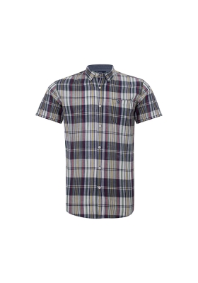 پیراهن آستین کوتاه چهار خانه