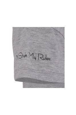 تی شرت یقه گرد آستین چاپی