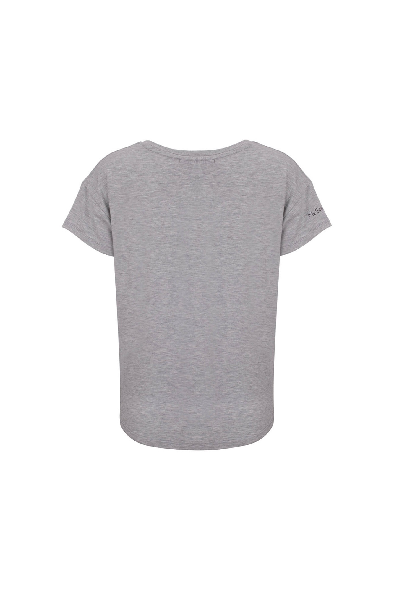 تی شرت یقه گرد آستین چاپی