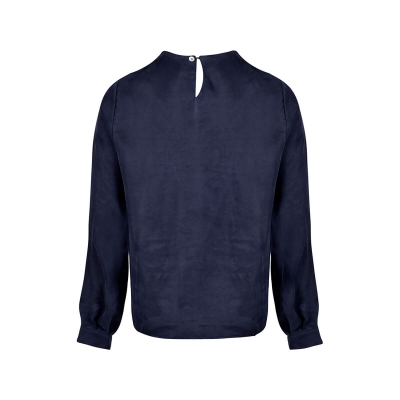 بلوز یقه گرد آستین چاک دار