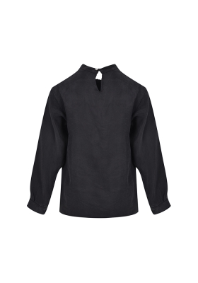 بلوز یقه ایستاده پاپیونی