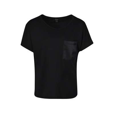 تیشرت زنانه آستین کیمونو با جیب ساتن