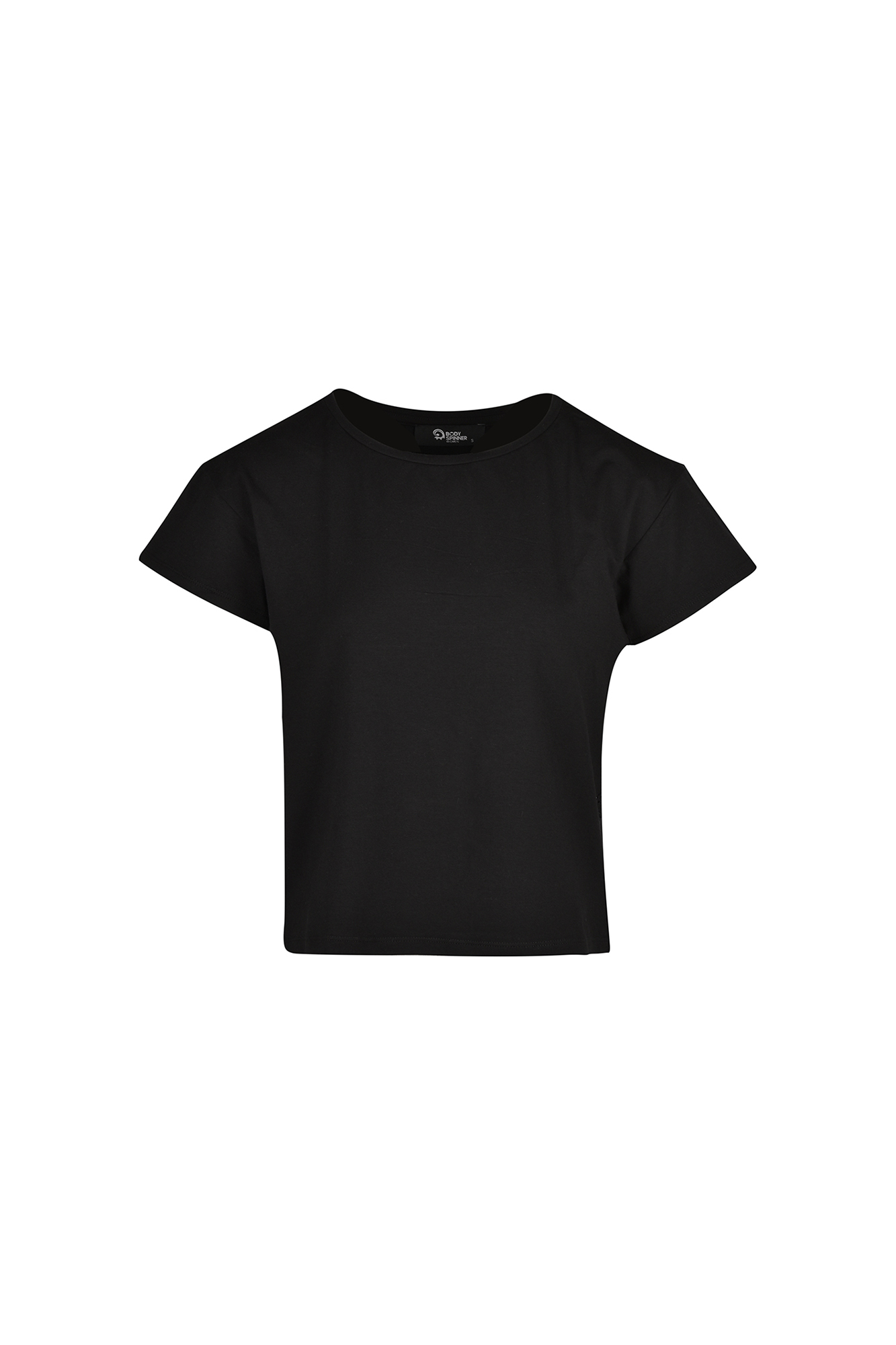 تی شرت زنانه یقه گرد پهلو نوار دار