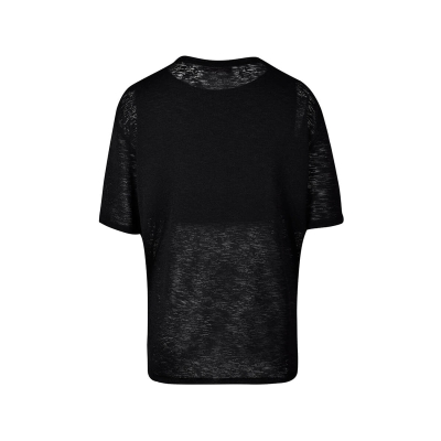 تی شرت زنانه یقه گرد باند دار همراه با تاپ