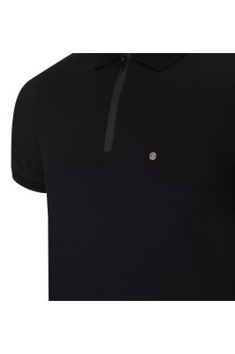 تی شرت جودون براق نیم زیپ